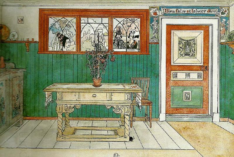 Carl Larsson matsalen oil painting picture